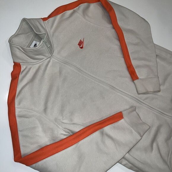 Nike Sportswear Men's Light Bone Club Fleece ‎ Track Jacket (DD7010-072)  Large - Picture 7 of 9